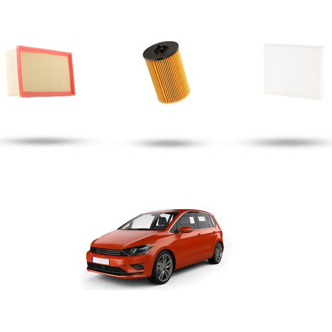 Kit tagliando 3 filtri compatibile con Vw Golf Sportsvan (AM1) 2.0 TDI 81kw Dal 2014 (1/5)