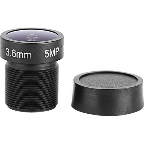 Lente de cámara de seguridad CCTV de alta definición de 5 MP, gran angular de 3,6 mm y 90° (1/5)