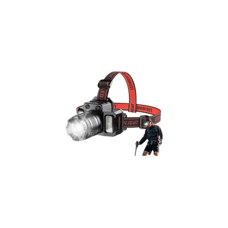 LED Portable, Projecteur De Capteur De Mouvement Lumière De Tête Rechargeable Avec 5 Modes, Randonnée, Projecteur Haute Luminosité Pour Travailler, Courir, Pêche (1/4)