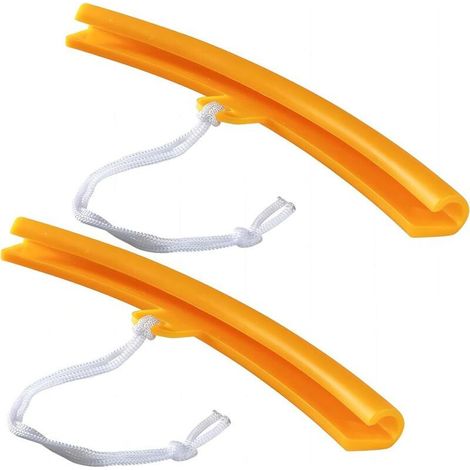 2 Pièces Protection de Jante avec Trous et Cordes Protecteur, Outil de Protection de Roue de Jante pour Moto Bicyclettes Convient pour Le Remplacement des Pneus de Motos (1/4)
