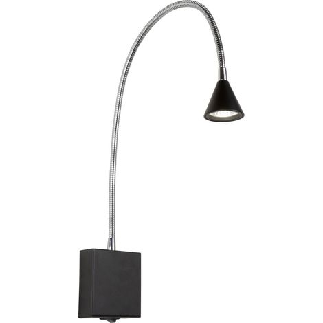 Lucide BUDDY - Lampada da letto a LED, 1 x 3 W, 4000 K, colore: Nero (1/5)