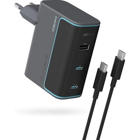 USB C Charger GaN III, Ports with Cable 1.5m (1/5)