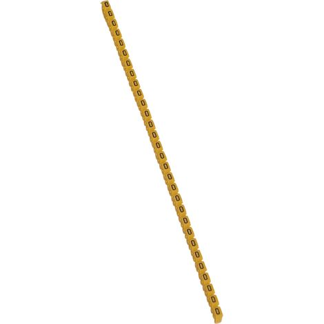 repère pour fil de 1.5 à 2.5 mm2 - lettre o - couleur jaune - legrand cab 3