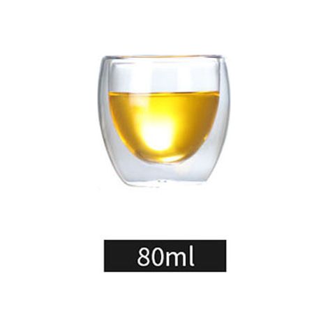 Coffret de tasses expresso (6x80ml) - verres à double paroi en verre borosilicate - Générique (1/5)