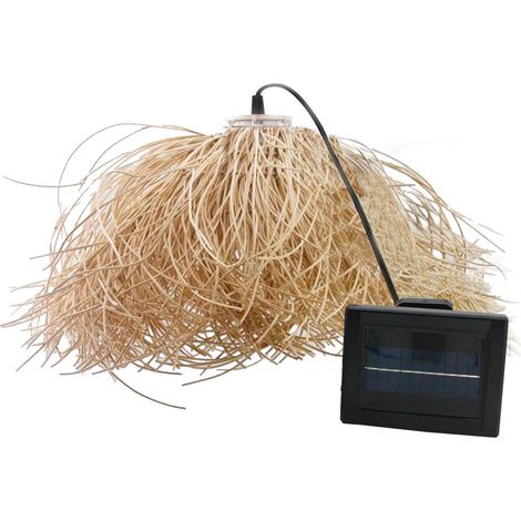 Suspension solaire FROU FROU Beige Poly rotin H30cm
