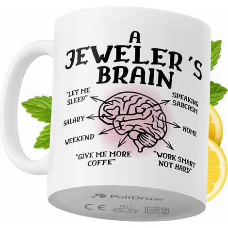 Mug humoristique pour bijoutier, avec un texte amusant et un design graphique original. Idéal pour les anniversaires, les fêtes et les occasions spéciales. Mug premium pour la maison, le bureau et le  (1/5)