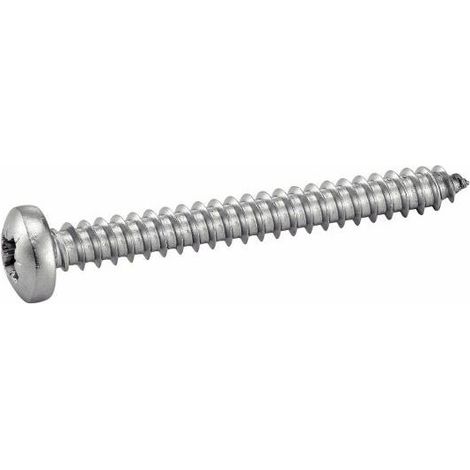 Vis à tole tête cylindrique large pozidrive - Inox A2 3,5x38 mm - Boîte de 200 (1/3)