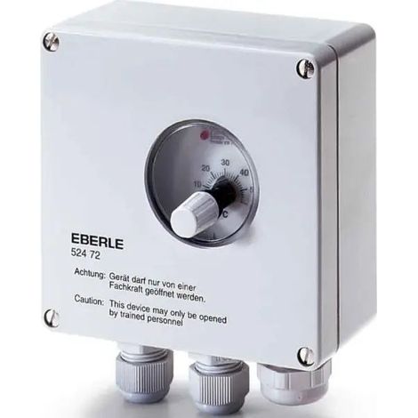 [NEUWERTIG] B-Ware Eberle Temperaturregler Thermostat Utr 20 Grau Wandgerät Aufputz Externer Sensor