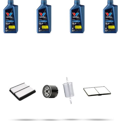 Kit tagliando 4 FILTRI e 4L OLIO compatibile con Chevrolet Matiz 1.0 49kw dal 2005 (1/5)