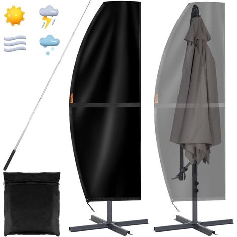 265x40/70/50 cm – Housse Parasol Deporte 3x3 420D Oxford Housse Parasol avec Sac de Rangement et (1/5)