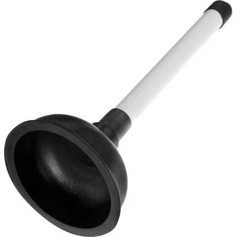 Ventouse de Toilette Robuste Déboucheur Puissant en Plastique et Caoutchouc Facile à Nettoyer pour Canalisation WC pour Salle de Bain et Usage Domestique (1/5)
