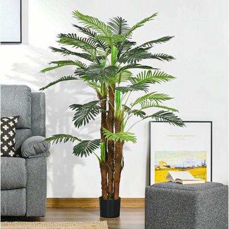 Palma artificiale 160 cm, pianta decorativa da interno ed esterno, verde HAVRYA (1/5)