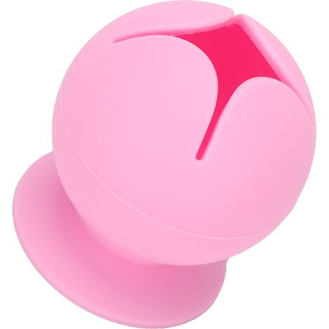 Collecteur de déchets vinyle à ventouse en silicone rose (1/5)