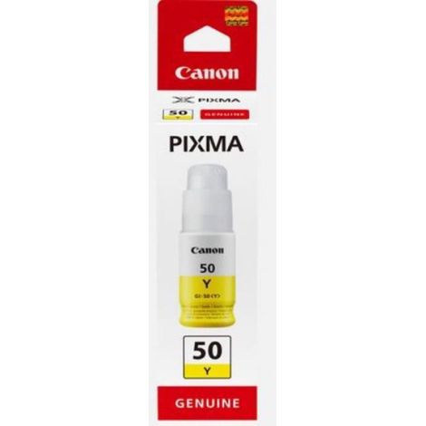 Bouteille d'encre - CANON - GI-50Y- Jaune - Compatibilité PIXMA MegaTank - (3405C001) (1/2)