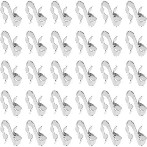 50x Clips de Fil Métallique pour Remorque Remorque Cadre （1.4cm2.3cm）de Câble Pince pour Panneau Solaire Sunrunner Solaire Photovoltaïque Clips de Câble (1/5)