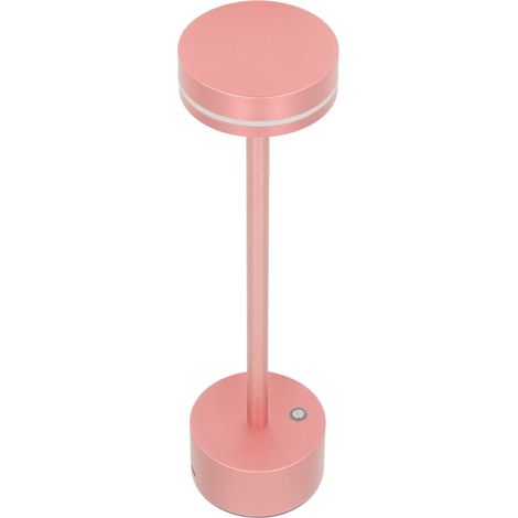 Lampe de table sans fil, 3 couleurs d'intensité, rechargeable, LED, avec commande tactile, pour la maison, la chambre ou le bureau, or rose (1/5)