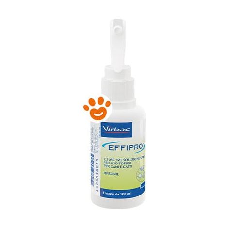 Virbac Effipro Dog&Cat Spray - Confezione 100 ml - Antiparassitari CANE