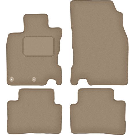 Velours-Fußmatten für: Nissan Rogue II SUV (2013–2020), beige (1/5)