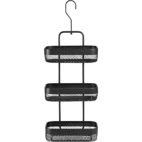 Serviteur de douche - 3 étagères - Métal - Noir - 62x23x13cm  - BOX & BEYOND (1/4)
