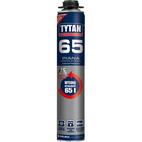Espuma de montaje Tytan professional 65 alto rendimiento baja expansión