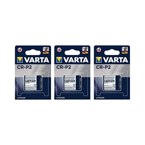 Varta – Pile photo lithium CR-P2 6V – Performance durable pour appareils photo – Longue durée de vie – Alimentation stable
