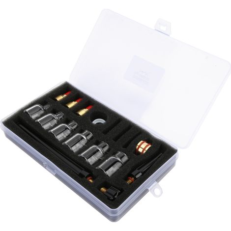 Kit Accessoires Chalumeau Soudure TIG WP9/20 : Buse Verre, Pince Tungstène, Embout pour Pistolet Argon (1/5)