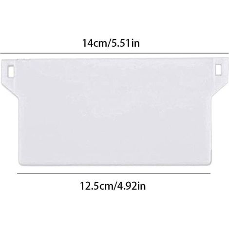 10pcs Plaque de Lestage Store Californien Poids Lest Stores Verticaux Plaque Lestage Store Lamelle Verticale 127mm Pièce Rechange Blanche (1/3)