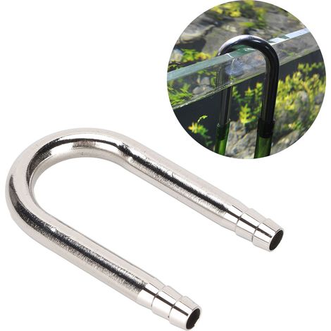 Tuyau D'entrée Et De Sortie En U Pour Aquarium, Raccord De Tuyau De CO2 Raffiné, Connecteur De Tuyau D'aspiration 6mm (1/5)