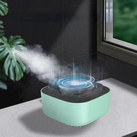 Cendrier sans fumée à aspiration directe, purificateur d'air à 360°, arrêt automatique, filtre à air 600 mAh pour la maison (bleu). (1/5)