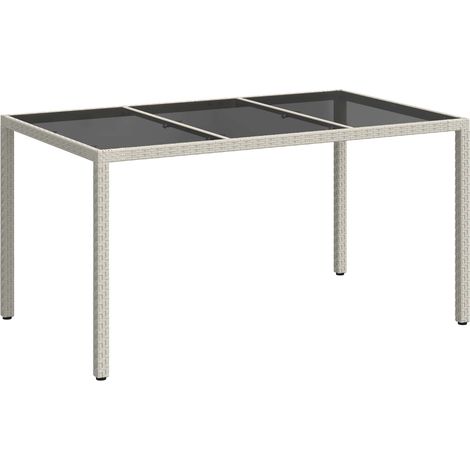 Maison Exclusive - Table de Jardin Blanc 150 x 90 x 75 cm polyrotin (1/5)