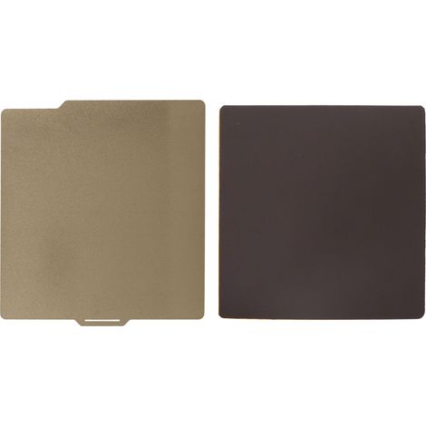 Plateau d'impression 3D en acier à ressort PEI double face 257x257mm pour Bambu X1 P1P, avec plateau magnétique (1/5)