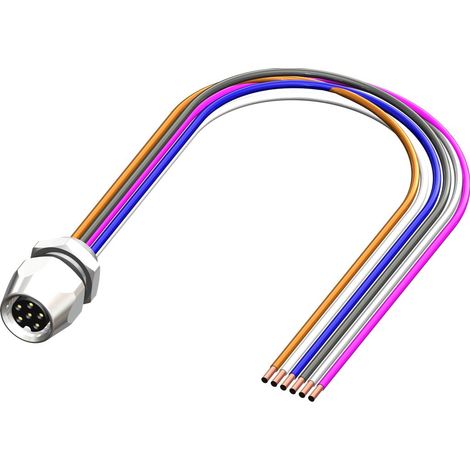 Câble d'actionneur RS PRO 6 conducteurs , M8 Femelle vers , 500mm ( Prix pour 1 )