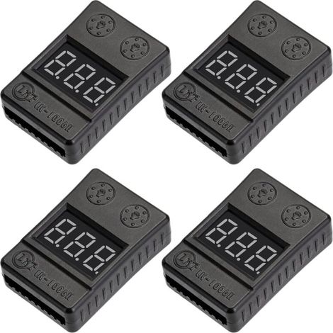 Stück LiPo-Akku-Checker-Alarmsummer mit niedriger Spannung, 100 dB, mit LED-Anzeige für 1–8 S RC Lipo Life LiMn Li-Ionen-Akku (1/4)