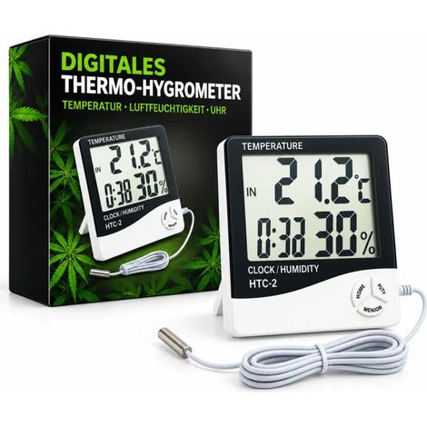 Digitales Hygrometer Außensensor Thermometer Raumthermometer Raumklima (1/5)