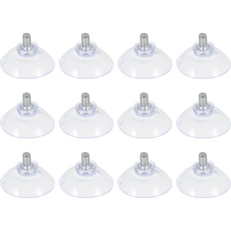 Ventouses transparentes avec vis, forte adhérence sur les surfaces (1/5)
