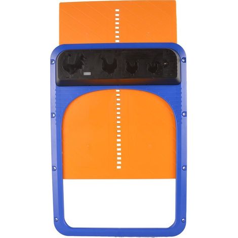 Porte De Poulailler Automatique à Pile, Porte Poulailler Automatique avec Capteur De Lumière, étanche Kit De Porte De Poulailler, Minuterie D'ouverture Retardée du Soir Et du Matin 35x24x3.7cm，Fonepro (1/5)