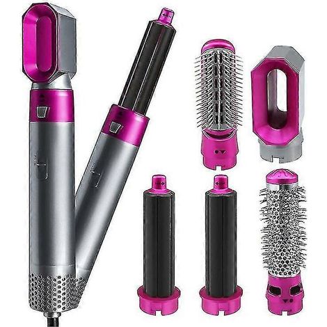 Ensemble sèche-cheveux et brosse 5 en 1 – Styler à air chaud pour cheveux, sèche-cheveux, fer à friser et brosse coiffante 5 en 1 avec technologie ionique (1/5)
