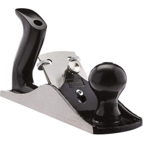 [JAMAIS UTILISÉ] Rabot à main universel réglable noir avec manche en plastique pour le travail du bois de précision, outils de menuiserie (1/3)