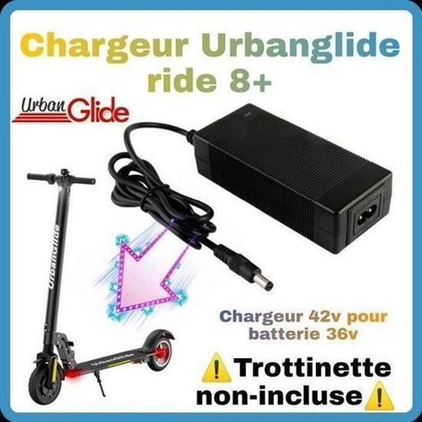 Chargeur pour trottinette électrique Urbanglide 8 plus 42v pour batterie 36v (1/4)