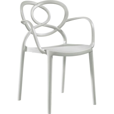 Fauteuil AMOR en polypropylène style contemporain pour extérieur