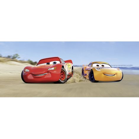 Papier peint panoramique enfant Cars3 Plage (1/3)