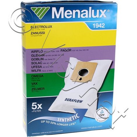 Menalux 2043394 Sac pour Aspirateur Duraflow 1942 (1/2)