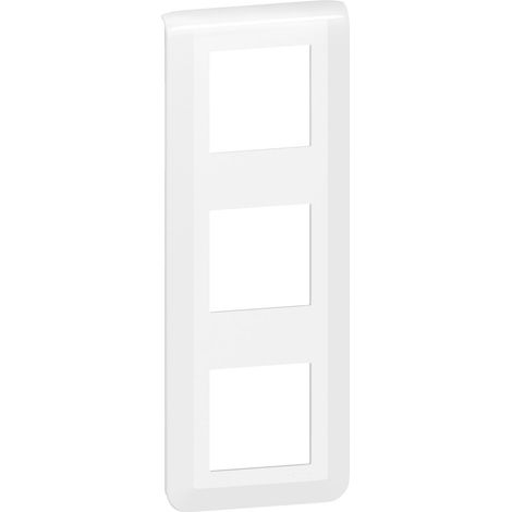 Legrand Mosaic placa de acabado blanca 3x2 módulos brillante