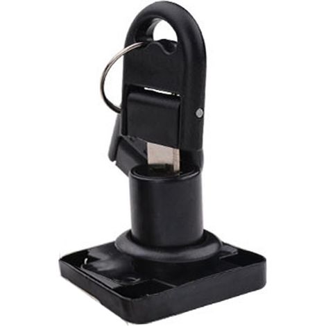 Ortviai Serrure de Cabinet avec Clé Zinc Alloy Anti-Vol Polie Résistant à la Rouille Modèle 136-22 Noir