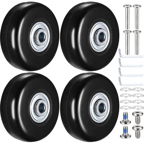 ruedas de repuesto para maletas, ruedas de repuesto para maletas de 50 x 18 mm, ruedas de repuesto de goma para maletas y carritos. (1/5)