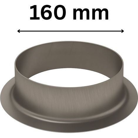 bride de raccordement 160 mm métal système de ventilation raccord de conduit raccord (1/5)