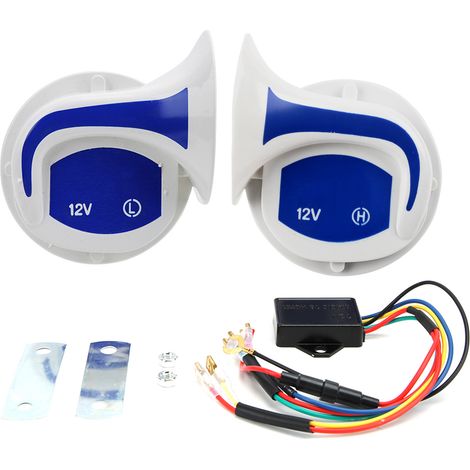 Klaxon Voiture Puissant 115dB - 2 Pièces Accessoires Auto KX-3010 (1/5)