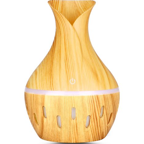 300-ml-Vasen-Diffusor – Befeuchtet und reinigt die Luft + LED-Beleuchtung, für Zuhause/Büro, dekorative Form, florales Muttertagsgeschenk