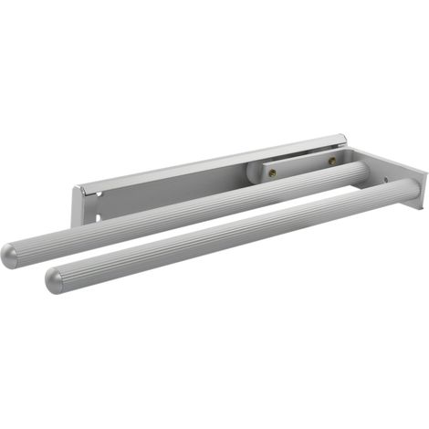 Geschirrtuch-Auszug Pluto 2-armig 330 mm Alu Silber matt