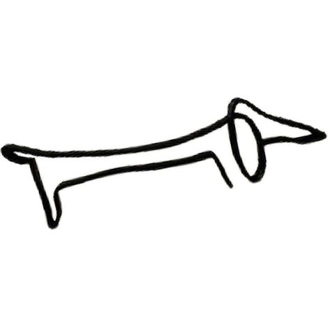 Sculptures décoratives abstraites de chiens et de chats, objets de collection, figurines d'animaux, statues, cadeau pour bureau ou meuble de rangement-10x10x1.6cm-C (1/5)
